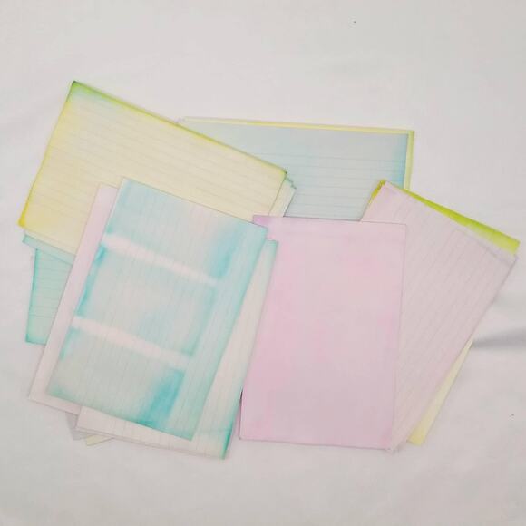 Dyed Paper Variety Pack, Pastel Dyed Paper, Hand Dyed Paper, Junk Journal Supply - Picture 9 of 9